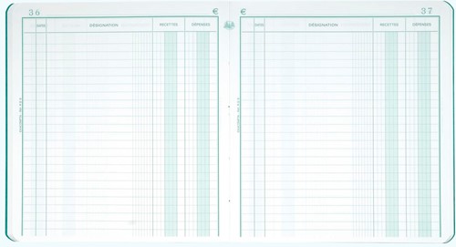 Exacompta recettes et dépenses, ft 21 x 19 cm, néerlandais