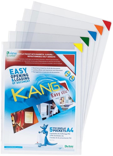 Tarifold tas Kang Easy Clic hoeken in geassorteerde kleuren