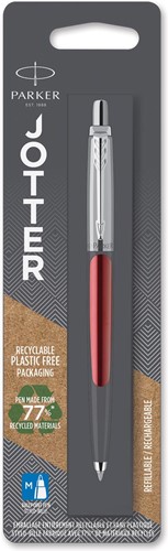 Parker Jotter balpen Kensington Red CT, op blister 1 Stuk