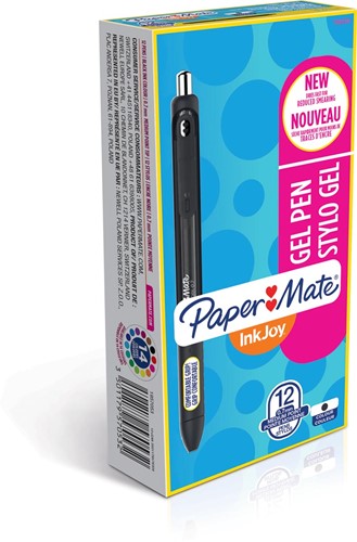 Paper Mate InkJoy Gel roller, moyenne, noir (jet black)