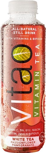 Vitao Pure Vitamin White Tea, flesje van 50 cl, pak van 6 stuks