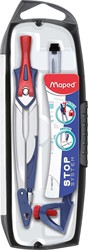 Maped passer Stop System, 3delige passerdoos met 1 passer Stop System, 1 universeel inzetstuk, 1 kokertje 1 Stuk