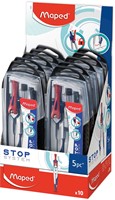 Maped passer Stop System 5-delige passerdoos: 1 passer Stop System, 1 universeel inzetstuk, 1 mineslij...-2