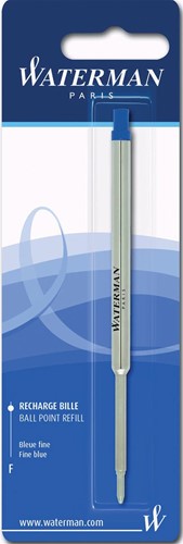 Waterman vulling voor balpen fijn, blauw, op blister 1 Stuk