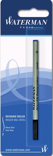 Waterman recharge pour roller, fine, bleu, sous blister 1 Stuk