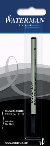 Waterman recharge pour roller, fine, noir, sous blister 1 Stuk