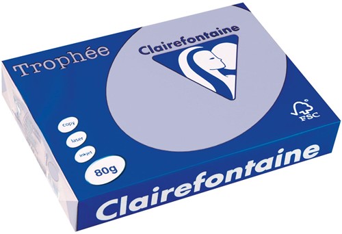 Clairefontaine Trophée papier couleur, A4, 80 g, 500 feuilles, lavande