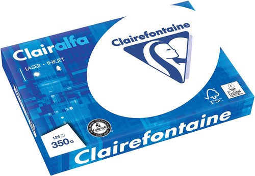 Clairefontaine Clairalfa papier de présentation ft A3, 350 g, paquet de 125 feuilles