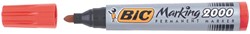 Bic marqueur permanent 2000-2300 rouge, pointe ogive, largeur de trait: 1,7 mm 1 Stuk