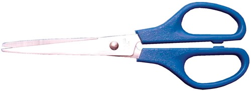Bouhon schaar Inox 16 cm, voor rechtshandigen, blauw