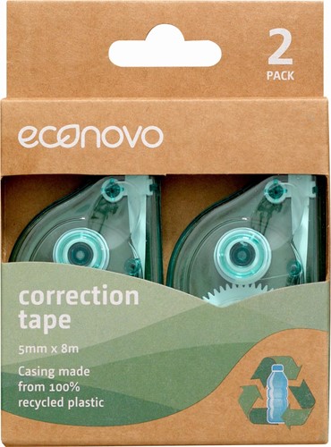 Econovo correctieroller, ft 5 mm x 8 m, blister van 2 stuks