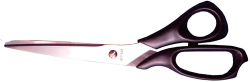 Bouhon schaar Inox 21 cm, voor linkshandigen, zwart