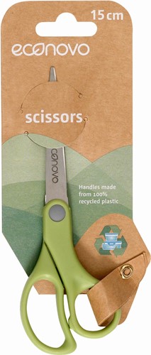 Econovo ciseayx, 15 cm, vert, sous blister