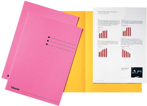 Esselte chemise de classement rose, paquet de 100 pièces 1 Stuk