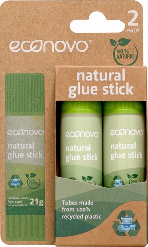 Econovo bâton de colle, 21 g, blister de 2 pièces