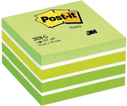 Post-It Notes kubus, 450vel, ft 76 x 76 mm, groen 1 Stuk