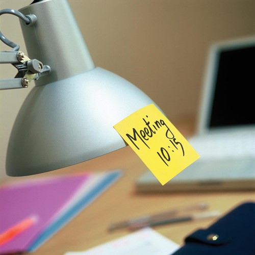 Post-it Super Sticky notes cube, 350 feuilles, ft 76 x 76 mm, jaune néon-2