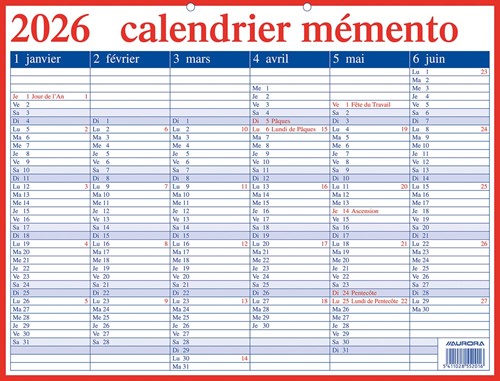 Aurora Memento 20 Franstalig, 2026