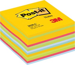 Post-it Notes kubus, 450 vel, ft 76 x 76 mm, geassorteerde kleuren ultra 1 Stuk
