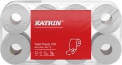 Katrin toiletpapier, 2-laags, 250 vel, pak van 8 rollen 8 rollen