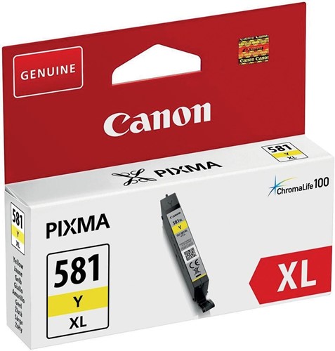 Canon inktcartridge CLI-581Y XL, 199 foto's, OEM 2051C001, geel 1 Stuk