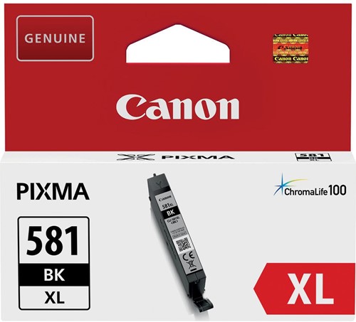 Canon inktcartridge CLI-581BK XL, 520 foto's, OEM 2052C001, zwart 1 Stuk