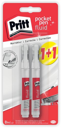 Pritt correctiepen Pocket Pen, blister 1 + 1 gratis 2 Stuk