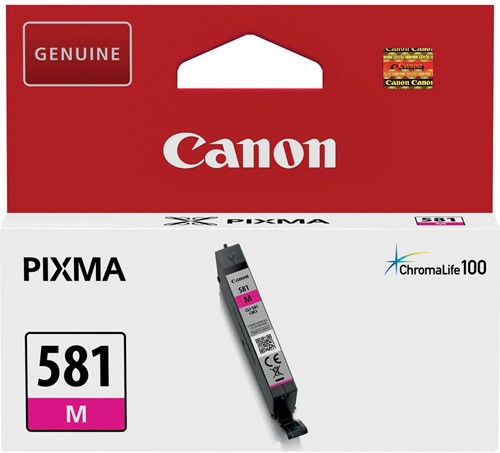 Canon inktcartridge CLI-581M, 237 foto's, OEM 2104C001, magenta 1 Stuk