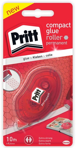 Pritt lijmroller Compact permanent, op blister 1 Stuk