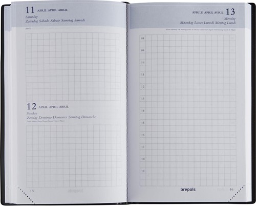 Brepols agenda Building Seta 6-talig, blauw, 2027-2