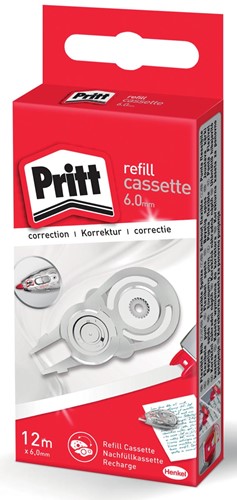 Pritt recharge pour dérouleur de correction Refill Flex 6 mm x 12 m, en boîte distributrice 1 Stuk