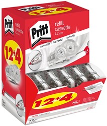 Pritt recharge pour dérouleur de correction Refill Flex, 4,2 mm x 12 m, boîte 12 + 4 gratuit 16 Stuk