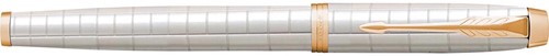 Parker IM Premium roller, fine, en boîte-cadeau, Pearl (blanc/or)