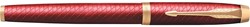 Parker IM Premium vulpen, fijn, in giftbox, deep red (rood/goud)