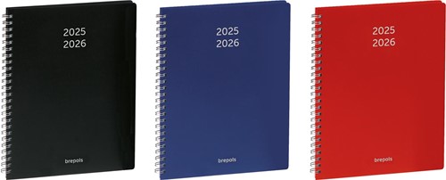 Brepols schoolagenda Prevision Polyprop, geassorteerde kleuren, 2025-2026