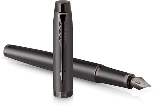 Parker IM Monochrome Titanium vulpen, fijn, giftbox