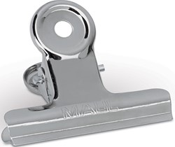 MAUL papierklem bulldogclip 50mm blister 10 verchroomd 10 Stuk