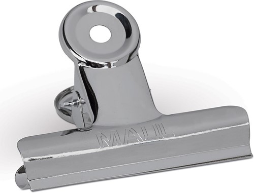 MAUL Pinces-lettres Bulldog, 77mm blister 5 pces, argent clair 5 Stuk