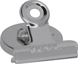 MAUL papierklem bulldogclip magnetisch 40mm blister 2 verchroomd 2 Stuk