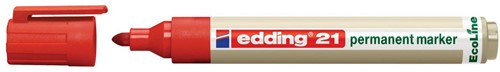 Edding permanent marker Ecoline e-21 rood 1 Stuk