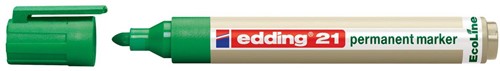 Edding permanent marker Ecoline e-21 groen 1 Stuk