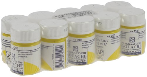 Talens gouache Extra Fine flacon de 16 ml, jaune citron