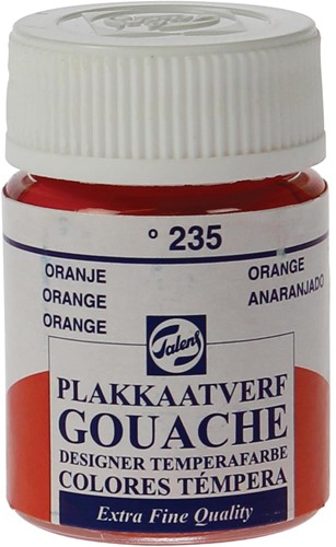 Talens gouache Extra Fine flacon de 16 ml, orange