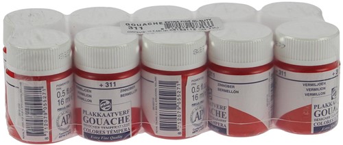Talens gouache Extra Fine flacon de 16 ml, vermillon