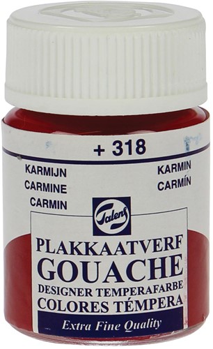 Talens gouache Extra Fine flacon de 16 ml, carmin