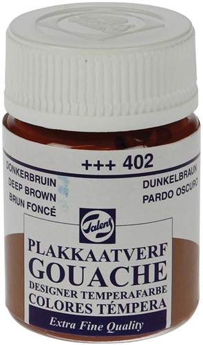 Talens gouache Extra Fine flacon de 16 ml, brun foncé