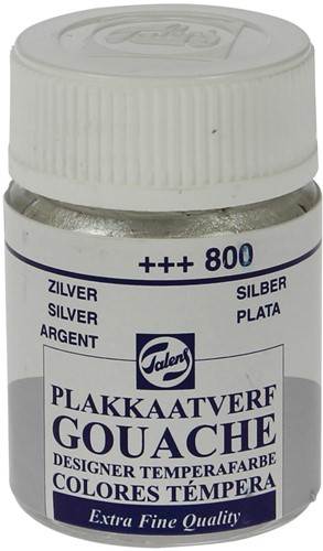 Talens gouache Extra Fine flacon de 16 ml, argent