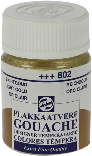 Talens gouache Extra Fine flacon de 16 ml, or clair