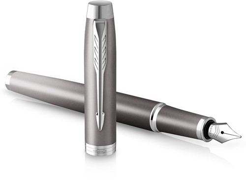 Parker IM Rituals vulpen, grijs CT, medium, giftbox