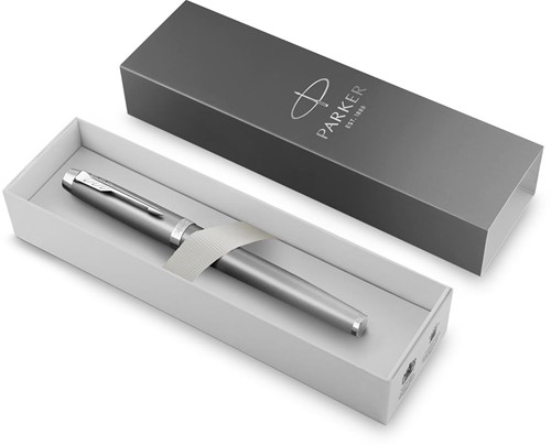 Parker IM Rituals vulpen, grijs CT, fijn, giftbox